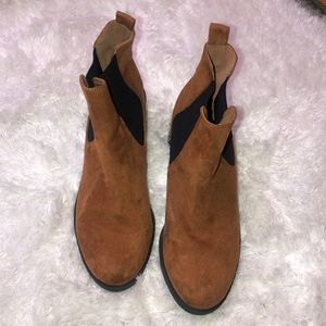 Camel colored ankle boots